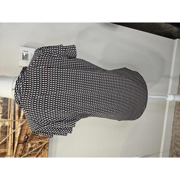 Adrianna Papell Patterned Blouse with Unique Neckline 872 - Picture 4 of 6